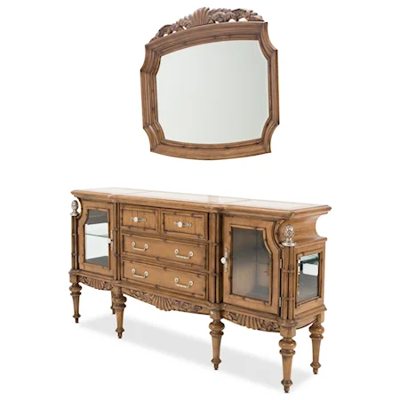 Sideboard and Mirror Set